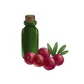 drawing cranberry seed essential oil