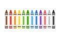 The Drawing Crayons. Isolated Vector Illustration Royalty Free Stock Photo