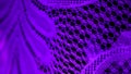 Drawing on the curtains. The texture of the sheer tulle on the curtains. Purple