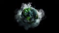 The Earth Wrapped in a Poisonous Gas, Environmental Concept, Generative AI