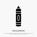 Drawing, Education, Pencil, Sketch solid Glyph Icon vector Royalty Free Stock Photo