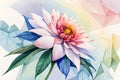 drawing flowing and pencil color generativeAI