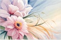 drawing flowing and pencil color generativeAI