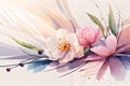 drawing flowing and pencil color generativeAI