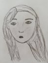 Drawing of a Girls Face