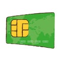 drawing green credit card global bank