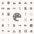 drawing instruments with palette, paint icon. web icons universal set for web and mobile