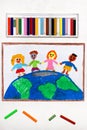 Drawing: International children of the world