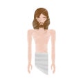 drawing jesus christ stripped robes Royalty Free Stock Photo