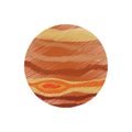 drawing jupiter planet system solar Royalty Free Stock Photo