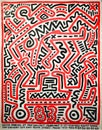 Drawing by Keith Haring fun gallery poster 1983