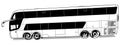 Drawing of a Luxury Long-distance Bus from the Side View