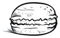 Drawing of macaron, illustration, vector