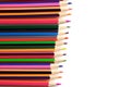 Drawing materials: pencils of different colors Royalty Free Stock Photo