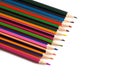 Drawing materials: pencils of different colors Royalty Free Stock Photo