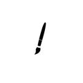 Drawing pen equipment icon design very modern oold Royalty Free Stock Photo