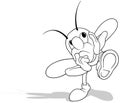 Drawing of a Pensive Walking Beetle