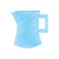 Drawing pitcher water juicy kitchen icon