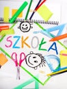 drawing with Polish word 