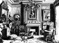 Drawing room with pictures, an engraving