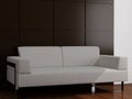 Drawing room with a white sofa Royalty Free Stock Photo
