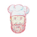 Hipster Baker Cook Chef Head