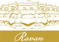 Sketch of Ten Head Ravana or Dashakanta Ravan Outline Editable Vector Illustration