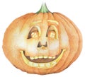 Smiling pumpkin halloween