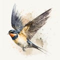 Drawing Swallow Paint Generative AI