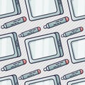 Drawing tab gadget seamless pattern vector illustration Royalty Free Stock Photo