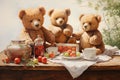 Drawing of a Teddy bears picnic