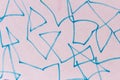 Drawing Texture Detail Surface in Blue Pattern Royalty Free Stock Photo