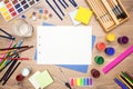 Drawing tools and stationery Royalty Free Stock Photo