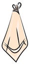 Drawing of a towel, illustration, vector Royalty Free Stock Photo