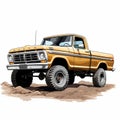 Drawing truck drawing truck f600 yearbook clipart sick clipart car deals travel2be skyline drawing car Royalty Free Stock Photo