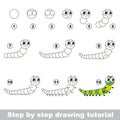 Drawing tutorial. Centipede.