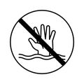 Drawing warning Glyph Vector Icon that can easily edit or modify.