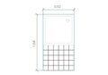 Drawings of AutoCAD blocks representing bathrooms