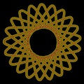 Drawings made with the spirograph Royalty Free Stock Photo