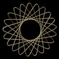 Drawings made with the spirograph Royalty Free Stock Photo