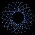 Drawings made with the spirograph Royalty Free Stock Photo