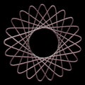 Drawings made with the spirograph Royalty Free Stock Photo
