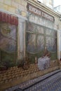 Drawings in Odessa courtyards, which depict famous historical characters.