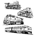 Drawings of trains