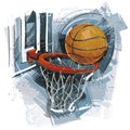 Drawn Basketball