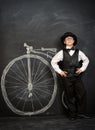 Drawn bicycle Royalty Free Stock Photo