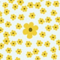 Drawn with digital tools. Abstract image. Yellow flower. Royalty Free Stock Photo