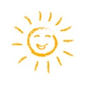 Drawn sun icons - vector Royalty Free Stock Photo