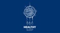 Drawn vector dream Catcher logo for healthy sleep