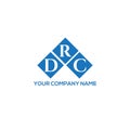 DRC letter logo design on white background. DRC creative initials letter logo concept. DRC letter design